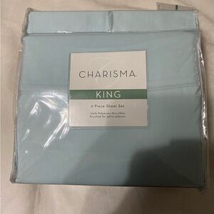 Charisma King Sheet Set in Soft Blue